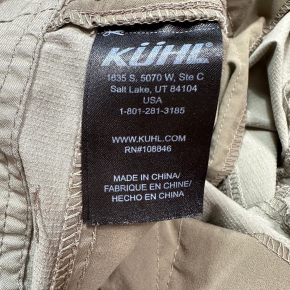 Kuhl Men's Shorts Size 40 Waist Gray Renegade Hiking Camping Outdoor Quick Dry - Picture 14 of 15